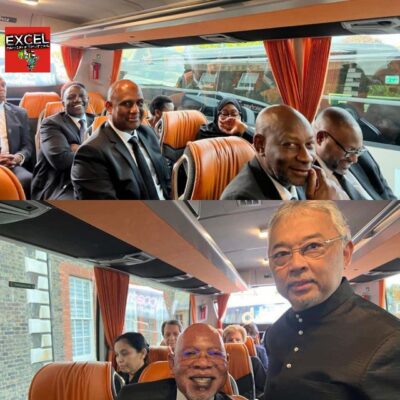 African Leaders conveyed by buses to Queen Elizabeth II's funeral in UK