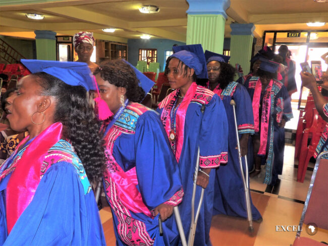 KDE 's first graduating class in Liberia