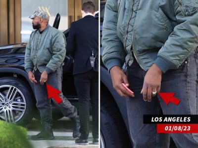 Kanye West adorning wedding ring recently 