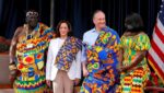 Ghana Visit: Kamala Harris Meets Oguaa Chief Osabarimba Kwesi Atta II