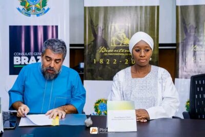 Ooni's wife and Brazilian Ambassador in Nigeria 