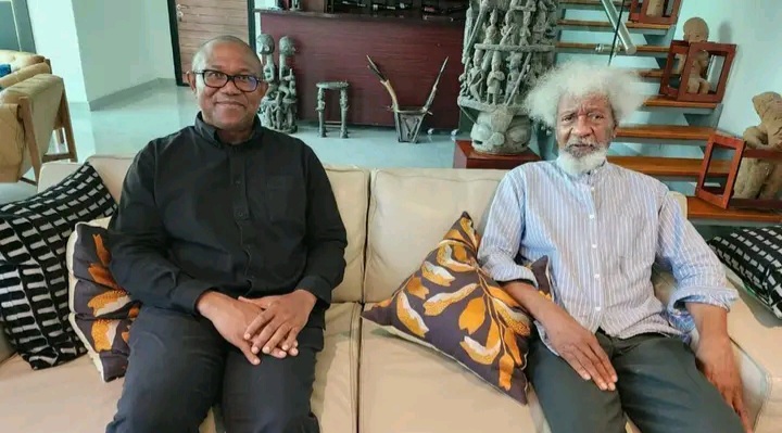 Peter Obi with Prof. Wole Soyinka