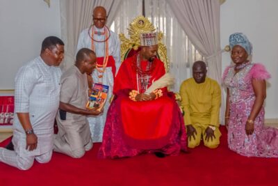 Olu of Warri Hosts CEO of EBENCO and Excel Global Media Boss in Delta State 