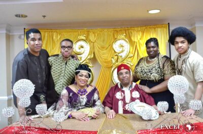 Princess Dr. Ijeoma Anyaibe and her family during the graduation ceremony 