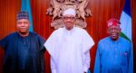 Shettima, Buhari and Tinubu