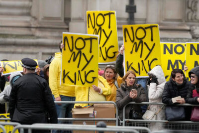 Protests Rock London Over Coronation of King Charles III 