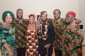 Mrs. Lady Nnenna Anyikude with her family 