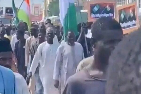 Kano Residents Protesting Against Military Intervention in Niger