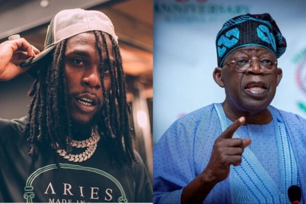 Burna Boy and Tinubu