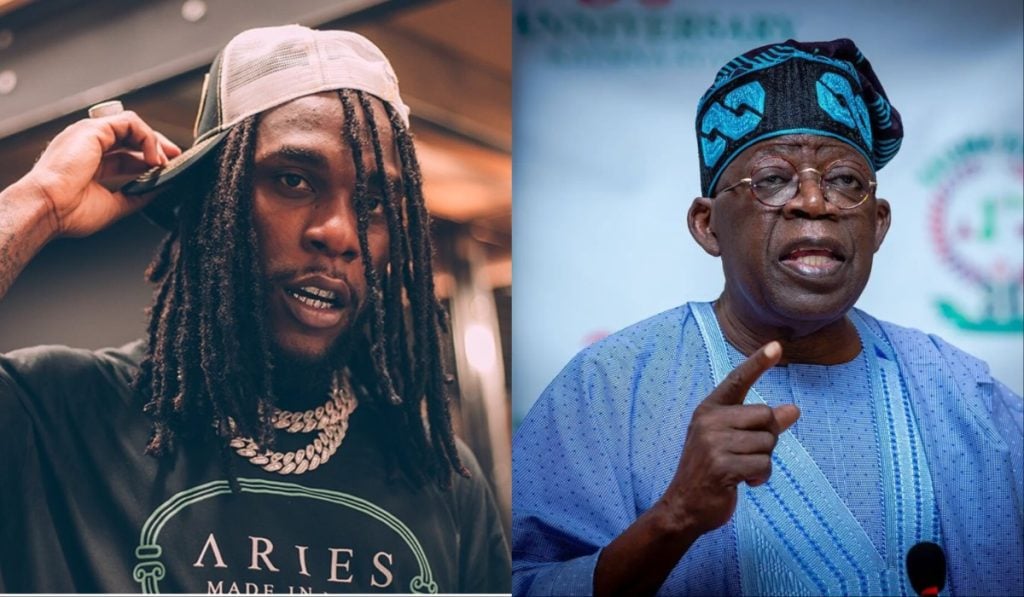 Burna Boy and Tinubu