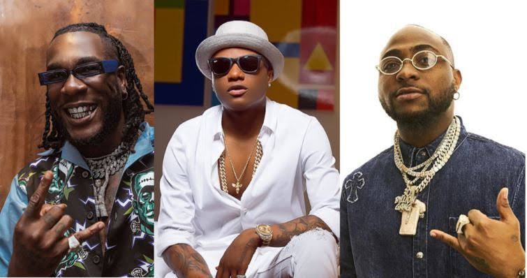 Burna Boy, Wizkid and Davido