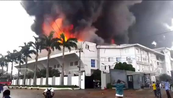 Christ Embassy Church Headquarters Catches Fire in Lagos