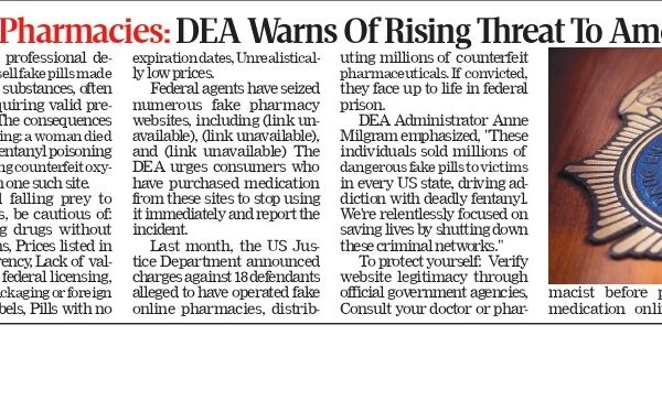 DEA Warns of Rising Threat