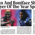 Lookman and Boniface Shine in CAF Player of the Year Spotlight