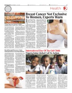 Breast Cancer Not Exclusive to Women, Experts Warn