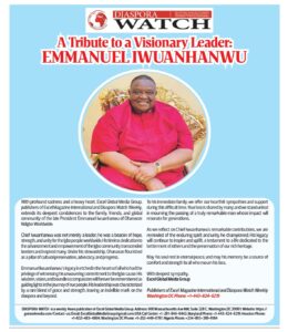 A Heartfelt Tribute to Visionary Leader Emmanuel Iwuanyanwu
