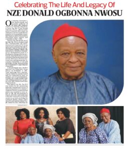 Nze Donald Ogbonna Nwosu – Advocate for Community Development and Cultural Heritage